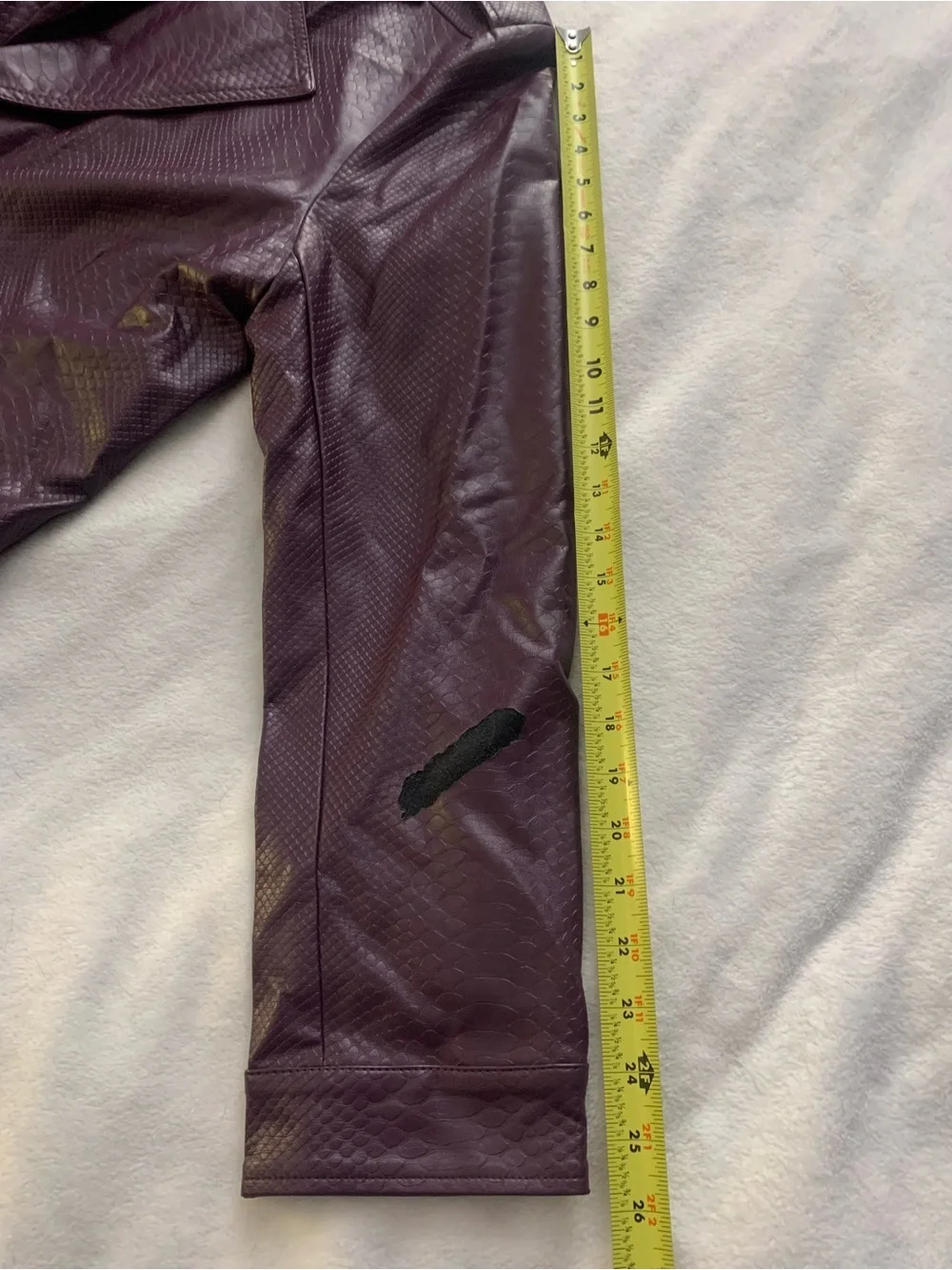 Suicide Squad Premium Adult Purple Joker Jacket Long Full Length Costume Size L